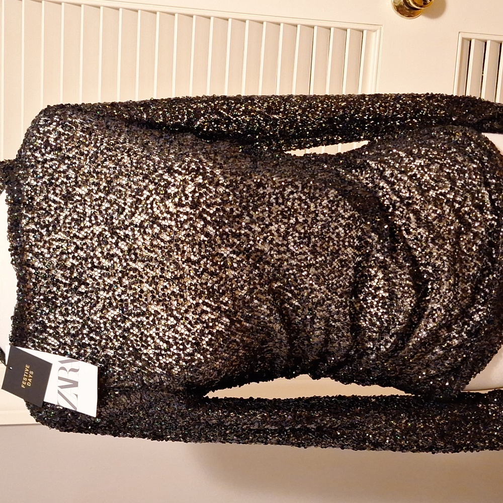Zara Black embellish Top